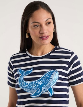 Playera manga corta Weekend cuello redondo para mujer