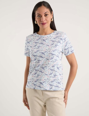 Playera manga corta Weekend cuello redondo para mujer