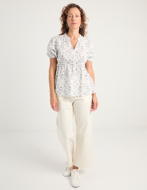 Blusa Weekend manga al codo para mujer