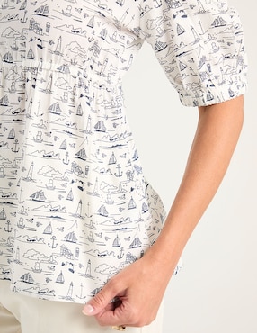 Blusa Weekend manga al codo para mujer