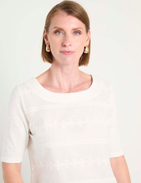 Blusa Weekend manga al codo para mujer