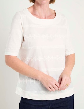 Blusa Weekend manga al codo para mujer