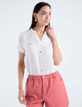 Blusa Weekend manga corta para mujer