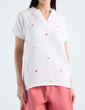 Blusa Weekend manga corta para mujer