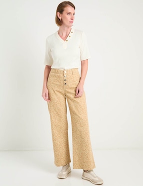 Jeans wide leg a la cintura alta Weekend para mujer