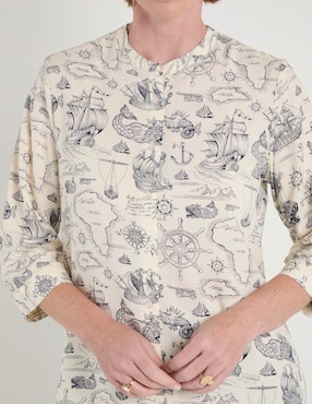 Blusa Weekend manga 3/4 para mujer