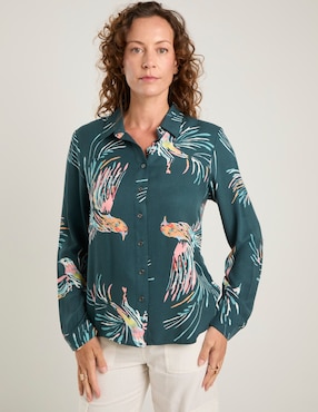 Blusa Weekend manga larga para mujer