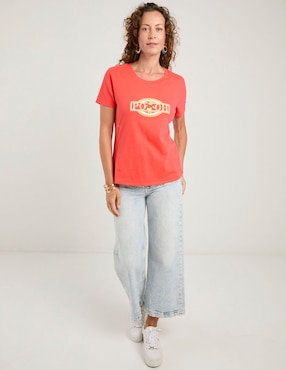 Playera manga corta Disney Dtr Winnie-the-Pooh cuello redondo para mujer