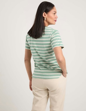 Playera manga corta Weekend cuello redondo para mujer