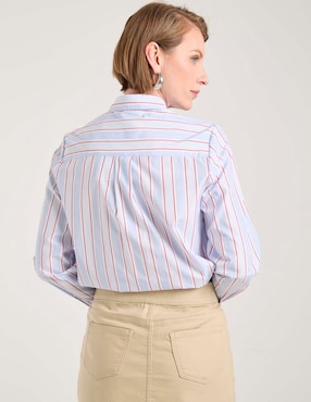 Blusa camisera Weekend manga larga para mujer