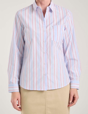 Blusa camisera Weekend manga larga para mujer