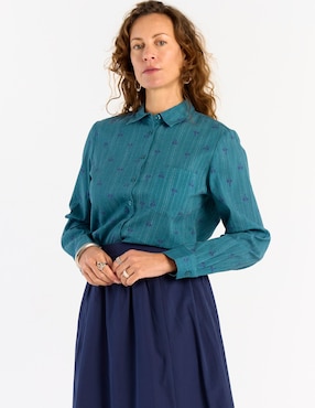 Blusa Weekend manga larga para mujer