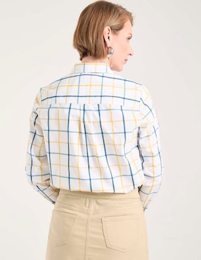Blusa camisera Weekend manga larga para mujer