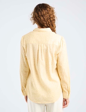 Blusa camisera Weekend manga larga para mujer