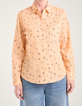Blusa camisera Weekend manga larga para mujer