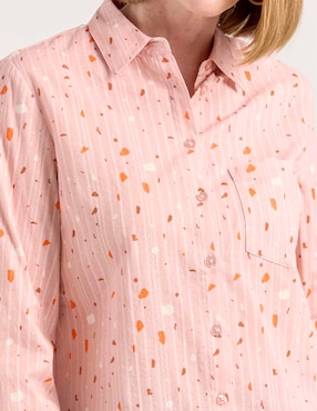 Blusa camisera Weekend manga larga para mujer