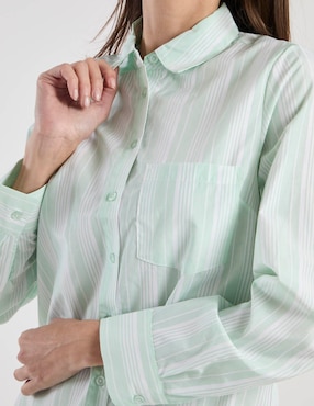 Blusa camisera Weekend manga larga para mujer