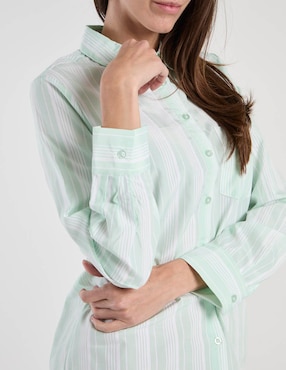 Blusa camisera Weekend manga larga para mujer
