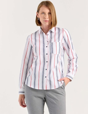 Blusa camisera Weekend manga larga para mujer