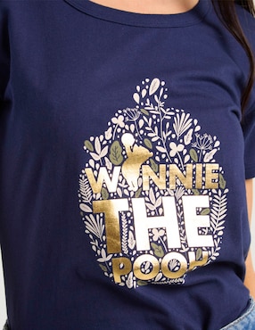 Playera manga corta Disney Dtr cuello redondo para mujer