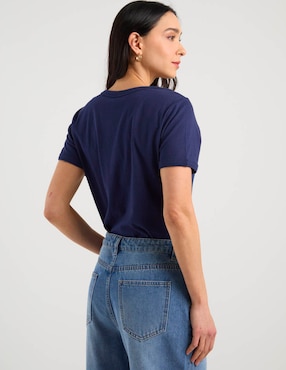 Playera manga corta Disney Dtr cuello redondo para mujer