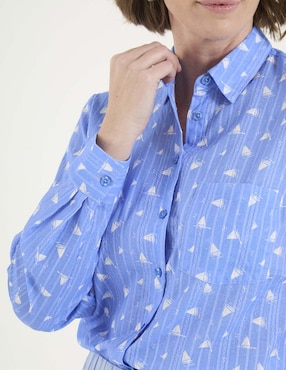 Blusa manga larga para mujer