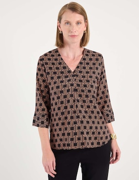 Blusa manga 3/4 para mujer