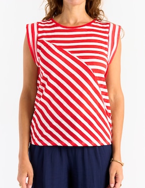 Playera manga corta Weekend cuello redondo para mujer