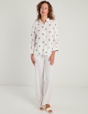 Blusa Weekend manga larga para mujer