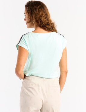 Playera manga corta Weekend cuello redondo para mujer