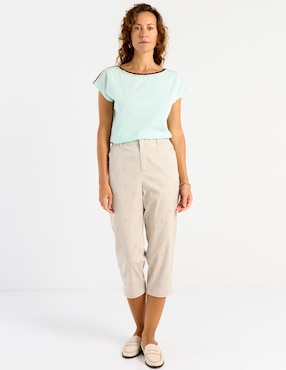 Playera manga corta Weekend cuello redondo para mujer
