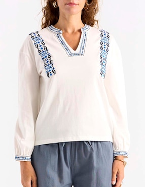 Blusa Weekend manga larga para mujer