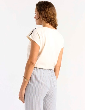 Playera manga corta Weekend cuello redondo para mujer