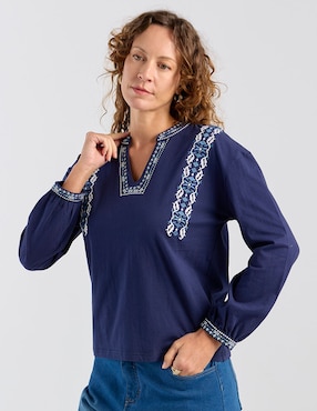 Blusa Weekend manga larga para mujer