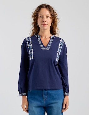 Blusa Weekend manga larga para mujer