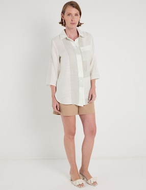 Blusa camisera Weekend manga 3/4 para mujer