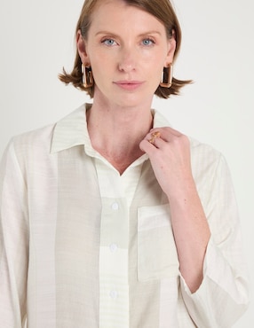 Blusa camisera Weekend manga 3/4 para mujer