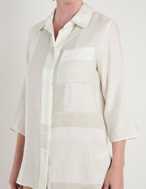 Blusa camisera Weekend manga 3/4 para mujer