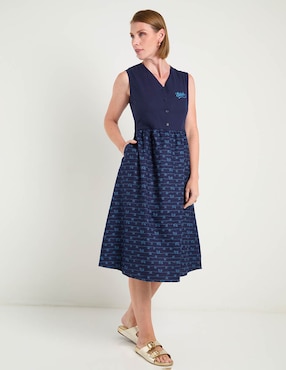 Vestido 3/4 casual Disney Dtr para mujer