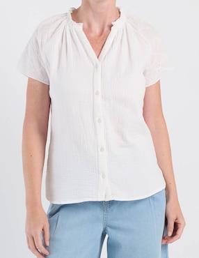 Blusa Weekend manga corta para mujer