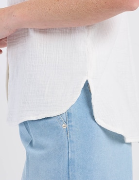 Blusa Weekend manga corta para mujer