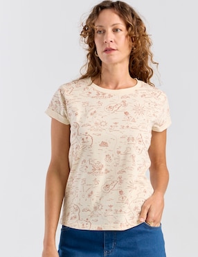 Playera Weekend cuello redondo para mujer