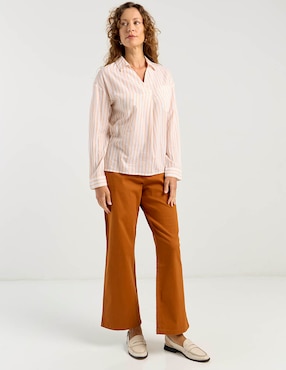 Blusa camisera Weekend manga larga para mujer