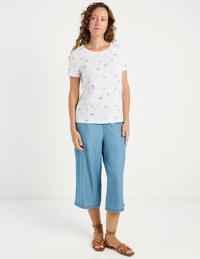 Playera manga corta Weekend cuello redondo para mujer
