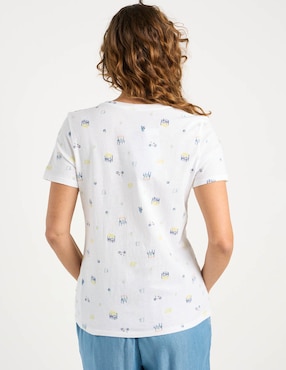 Playera manga corta Weekend cuello redondo para mujer