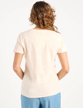 Playera manga corta Weekend cuello redondo para mujer