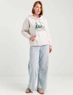 Sudadera con capucha y bolsa Weekend para mujer