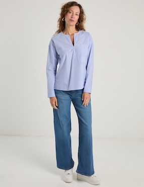 Jeans coulotte wide leg Weekend para mujer