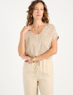 Blusa Weekend manga corta para mujer