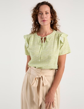 Blusa Weekend manga corta para mujer